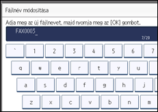 A kezelőpanel ismertetése