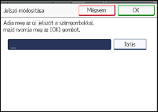 A kezelőpanel ismertetése
