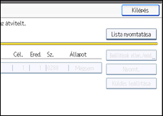 A kezelőpanel ismertetése