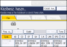 A kezelőpanel ismertetése