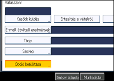 A kezelőpanel ismertetése