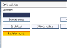 A kezelőpanel ismertetése