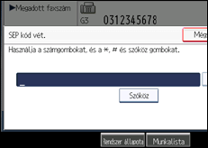 A kezelőpanel ismertetése