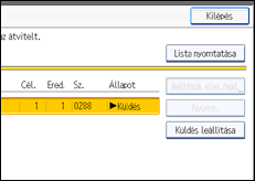 A kezelőpanel ismertetése