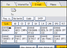 A kezelőpanel ismertetése