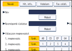 A kezelőpanel ismertetése