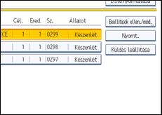 A kezelőpanel ismertetése