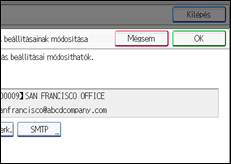A kezelőpanel ismertetése