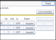 A kezelőpanel ismertetése