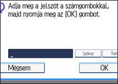 A kezelőpanel ismertetése