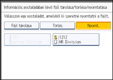 A kezelőpanel ismertetése