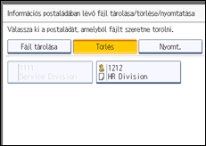 A kezelőpanel ismertetése