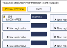 A kezelőpanel ismertetése