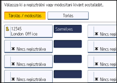 A kezelőpanel ismertetése