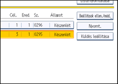 A kezelőpanel ismertetése
