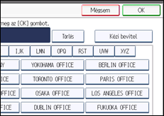 A kezelőpanel ismertetése