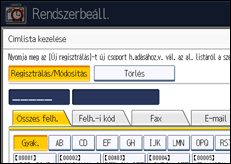 A kezelőpanel ismertetése