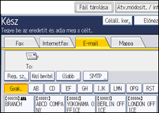 A kezelőpanel ismertetése