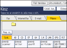 A kezelőpanel ismertetése