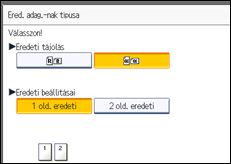 A kezelőpanel ismertetése
