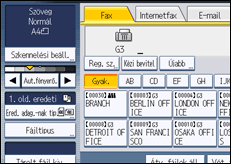 A kezelőpanel ismertetése