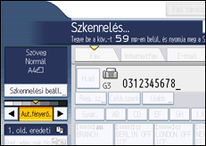 A kezelőpanel ismertetése