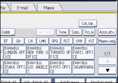 A kezelőpanel ismertetése