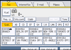 A kezelőpanel ismertetése