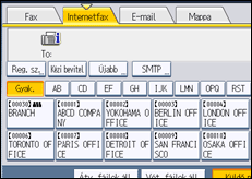 A kezelőpanel ismertetése