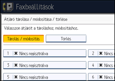 A kezelőpanel ismertetése