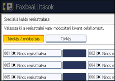 A kezelőpanel ismertetése