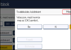 A kezelőpanel ismertetése