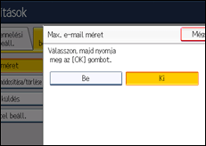 A kezelőpanel ismertetése