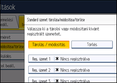A kezelőpanel ismertetése