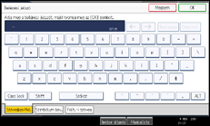 A kezelőpanel ismertetése