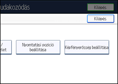 A kezelőpanel ismertetése