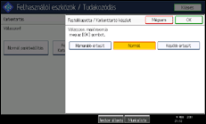 A kezelőpanel ismertetése