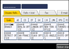 A kezelőpanel ismertetése
