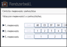 A kezelőpanel ismertetése