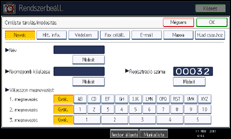 A kezelőpanel ismertetése