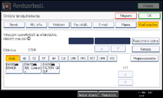 A kezelőpanel ismertetése