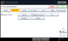 A kezelőpanel ismertetése
