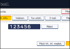 A kezelőpanel ismertetése