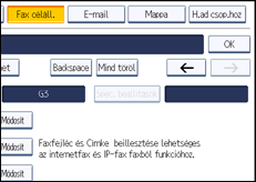 A kezelőpanel ismertetése