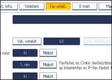 A kezelőpanel ismertetése