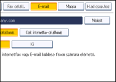 A kezelőpanel ismertetése