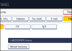 A kezelőpanel ismertetése
