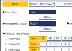 A kezelőpanel ismertetése