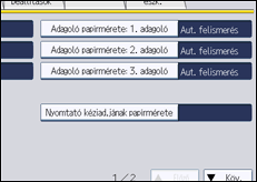A kezelőpanel ismertetése