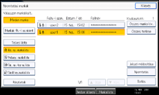 A kezelőpanel ismertetése